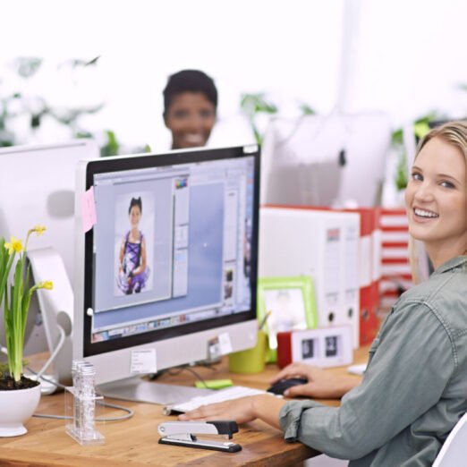 Theyre an unbeatable team. Portrait of a group of female designers working in an office
